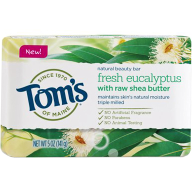 TOM'S - NATURAL BEAUTY BAR - (Fresh Eucalyptus) - 5oz