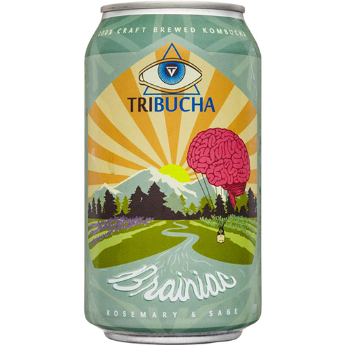 TRIBUCHA - KOMBUCHA - BRAINIAC - 12oz