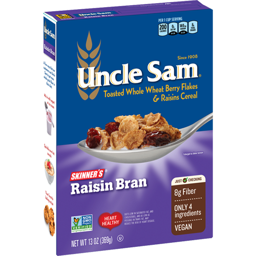 UNCLE SAM - SKINNER'S RAISIN BRAN - 13oz