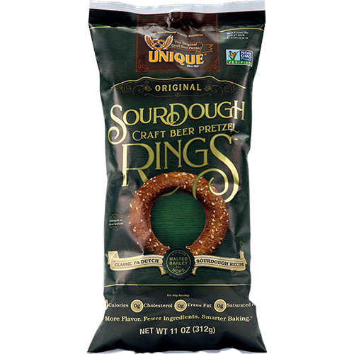 UNIQUE - SOUR DOUGH RINGS CRAFT BEER PRETZEL - 11oz