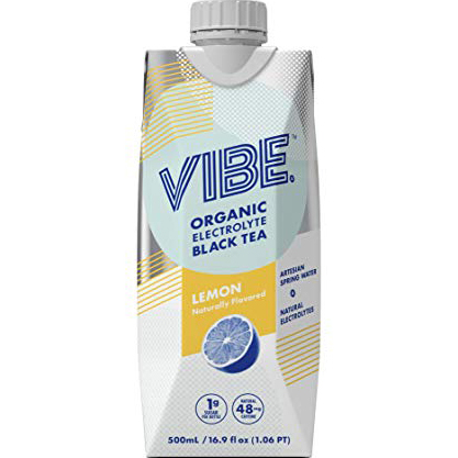 VIBE - ORGANIC ELECTROLYTE BLACK TEA (Lemon) - 16.9oz