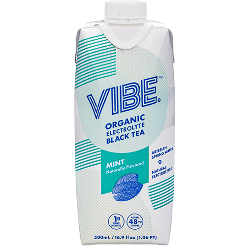 VIBE - ORGANIC ELECTROLYTE BLACK TEA (Mint) - 16.9oz