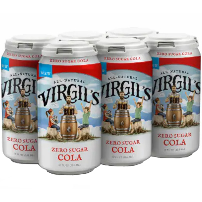 VIRGIL'S - ZERO SUGAR COLA - 12oz - 6CANS