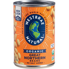 WESTBRAE NATURAL - ORGANIC GREAT NORTHERN BEANS - 15oz