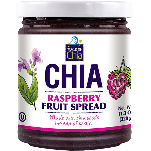 WOLD OF CHIA - FRUIT SPREAD - (Raspberry) - 11oz