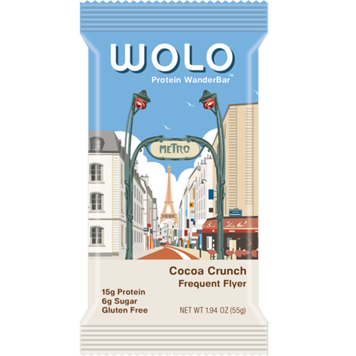 WOLO - PROTEIN WANDER BAR - (Cocoa Crunch Frequent Flyer)  - 1.94oz