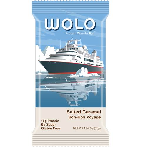 WOLO - PROTEIN WANDER BAR - (Salted Caramel Bon-Bon Voyage)  - 1.94oz