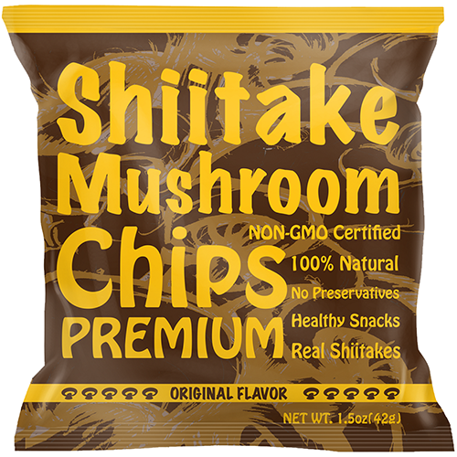 YUGUO FARMS - SHIITAKE MUSHROOM CHIPS - (Original) - 1.5oz