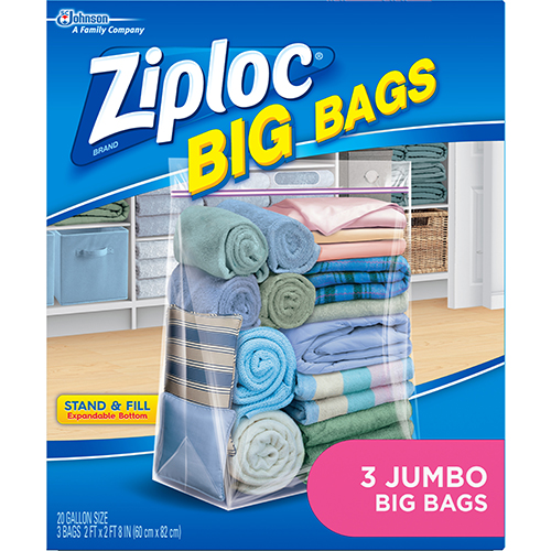 ZIPLOC - BIG BAGS (3 Jumbo Big Bags) - 3PCS